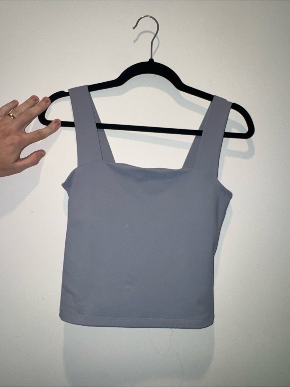 Abercrombie SoftAF Collection Seamless Square Neck Tank dusty blue / periwinkle